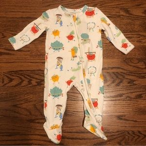 NWT | Angel Dear | Exercising Veggies Footie